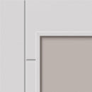 Palomino White Primed Clear Glazed Internal Door