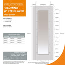 Palomino White Primed Clear Glazed Internal Door