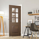 Kensington Prefinished Walnut Bevelled Glazed Internal Door Internal Door Deanta 