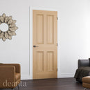 Kingston Unfinished Oak Internal Fire Door Internal Door Deanta 
