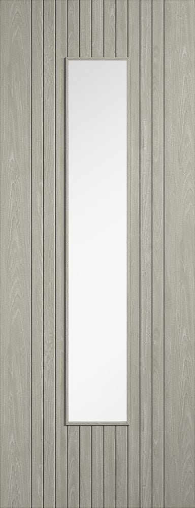 Light Grey Laminate Sydney Glazed Pre-Finished Internal Door Internal Door LPD Doors 