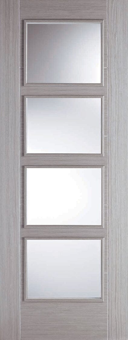 Light Grey Vancouver 4 Light Pre-Finished Internal Fire Door FD30 Internal Fire Door LPD Doors 