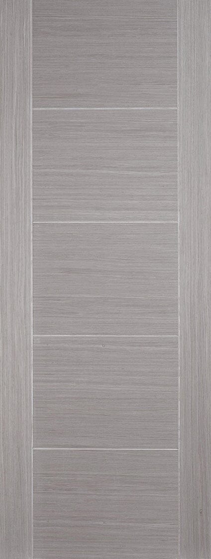 Light Grey Vancouver 5 Panel Pre-Finished Internal Fire Door FD30 Internal Fire Door LPD Doors 