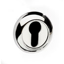 Mediterranean Euro Escutcheon Round "C" Rose in Polished Chrome Escutcheon Atlantic 