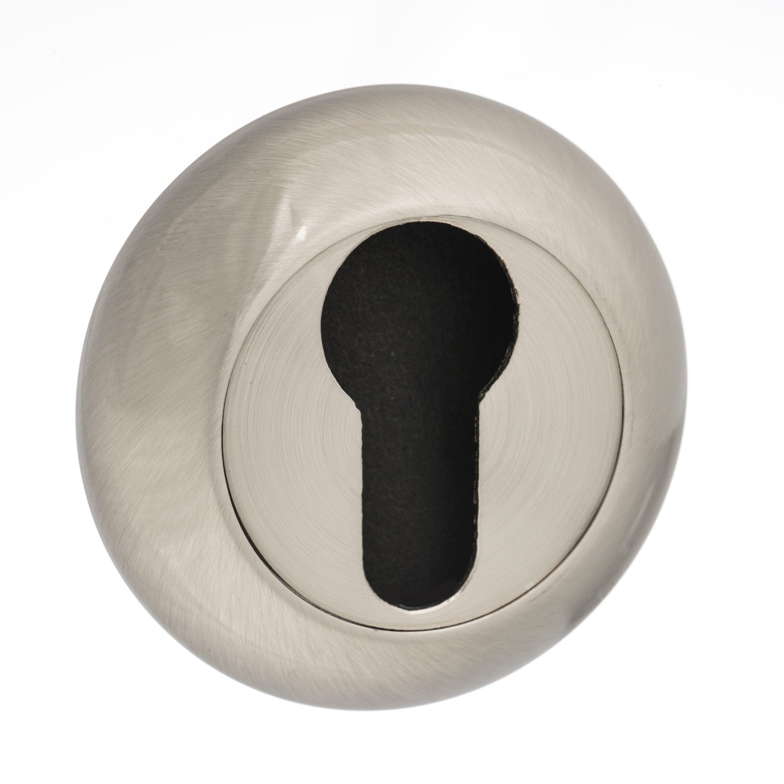 Mediterranean Euro Escutcheon Round "C" Rose in Satin Nickel Escutcheon Atlantic 