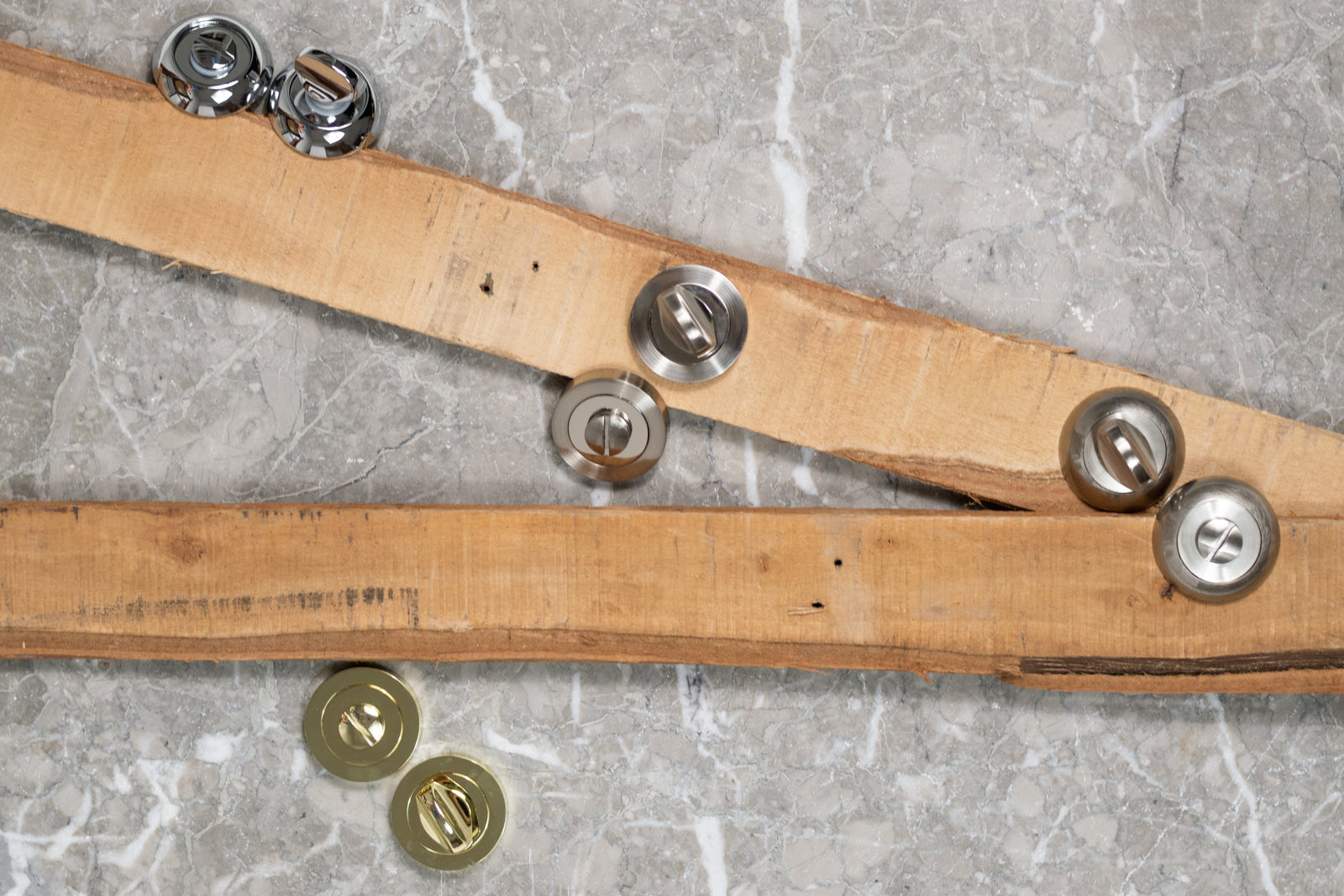 Mediterranean WC Turn and Release Round "C" Rose in Polished Chrome Bathroom Lock Atlantic 