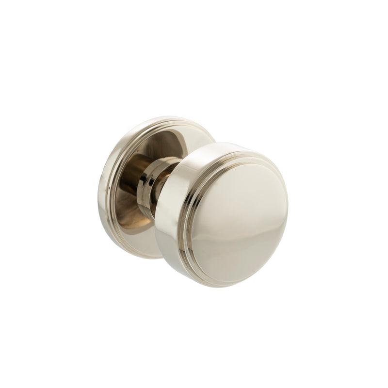 Millhouse Brass Boulton Solid Brass Stepped Mortice Knob Concealed Fix Rose