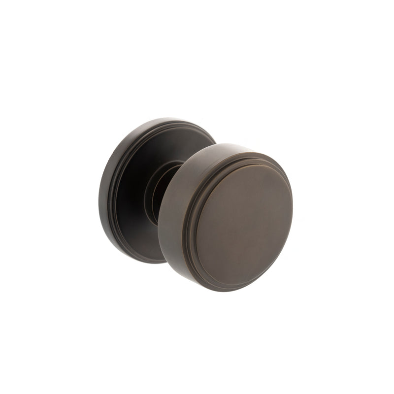 Millhouse Brass Boulton Solid Brass Stepped Mortice Knob Concealed Fix Rose (Latch & Hinges Included)