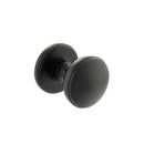 Millhouse Brass Edison Solid Brass Domed Mortice Knob Concealed Fix Rose (Latch & Hinges Included) Mortice Knob Atlantic Set Matt Black 
