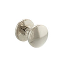 Millhouse Brass Edison Solid Brass Domed Mortice Knob Concealed Fix Rose (Latch & Hinges Included) Mortice Knob Atlantic Set Polished Nickel 