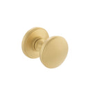 Millhouse Brass Edison Solid Brass Domed Mortice Knob Concealed Fix Rose (Latch & Hinges Included) Mortice Knob Atlantic Set Satin Brass 