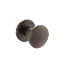 Millhouse Brass Edison Solid Brass Domed Mortice Knob Concealed Fix Rose (Latch & Hinges Included) Mortice Knob Atlantic Set Urban Dark Bronze 