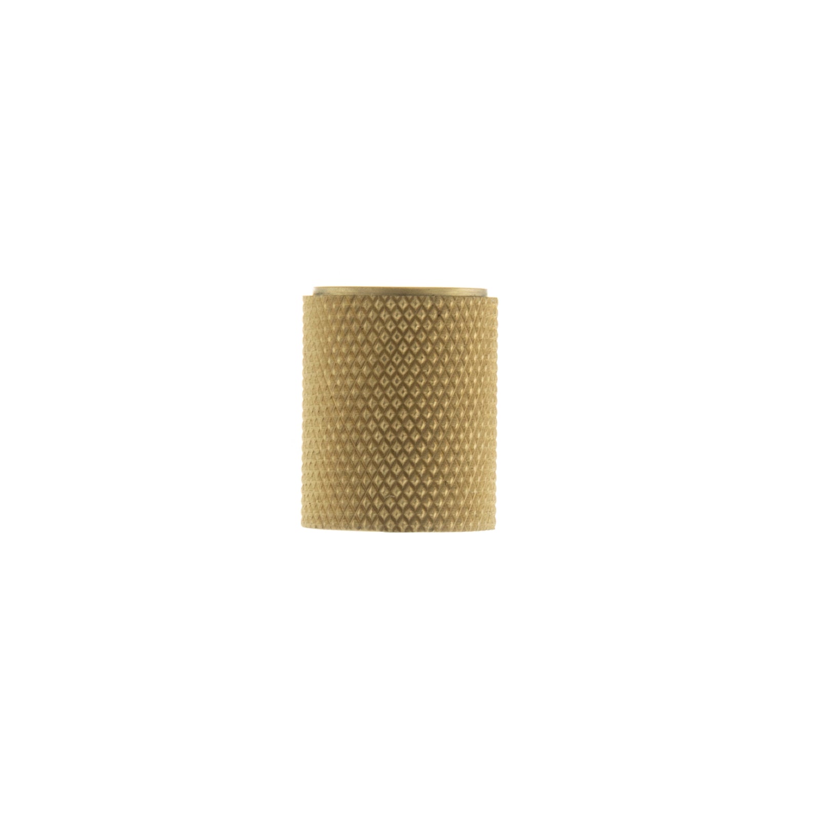 Millhouse Brass Watson Cylinder Knurled Cabinet Knob Concealed Fix Cupboard Knob Atlantic Each Satin Brass 