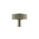Millhouse Brass Hargreaves Disc Knurled Cabinet Knob Concealed Fix Cupboard Knob Atlantic Each Satin Nickel 