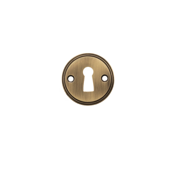 Millhouse Brass Solid Brass Open Key Hole Escutcheon