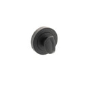 Millhouse Brass WC Turn and Release Round Rose in Matt Black Bathroom Lock Atlantic 