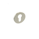 Millhouse Brass Euro Escutcheon 5mm Slimline Round Rose Escutcheon Atlantic Pair Polished Nickel 