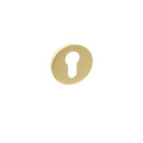 Millhouse Brass Euro Escutcheon 5mm Slimline Round Rose Escutcheon Atlantic Pair Satin Brass 