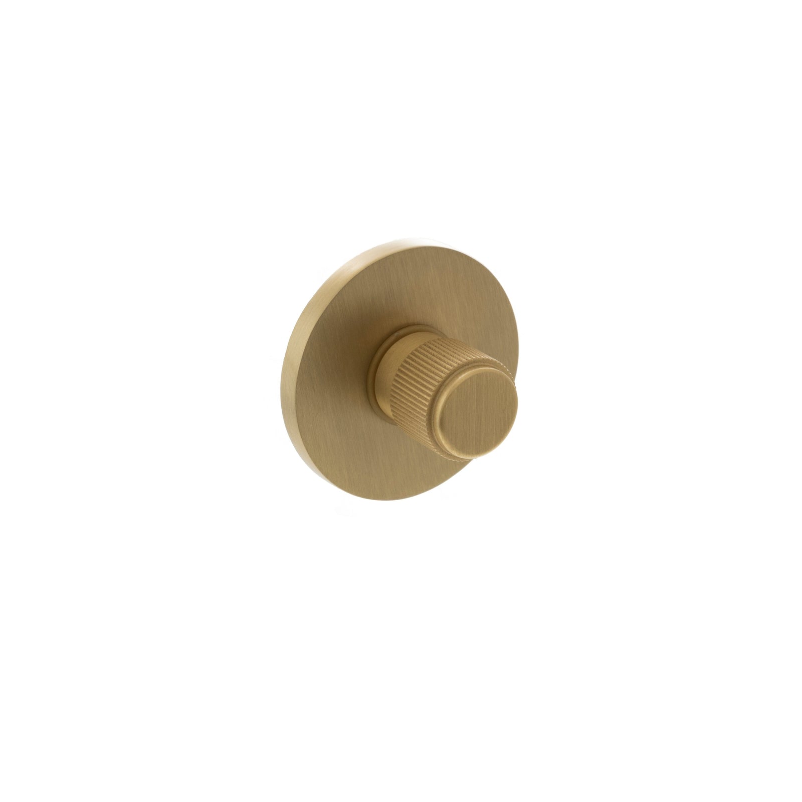 Millhouse Brass Linear WC Turn and Release 5mm Slimline Round Rose Bathroom Lock Atlantic Each Satin Brass 