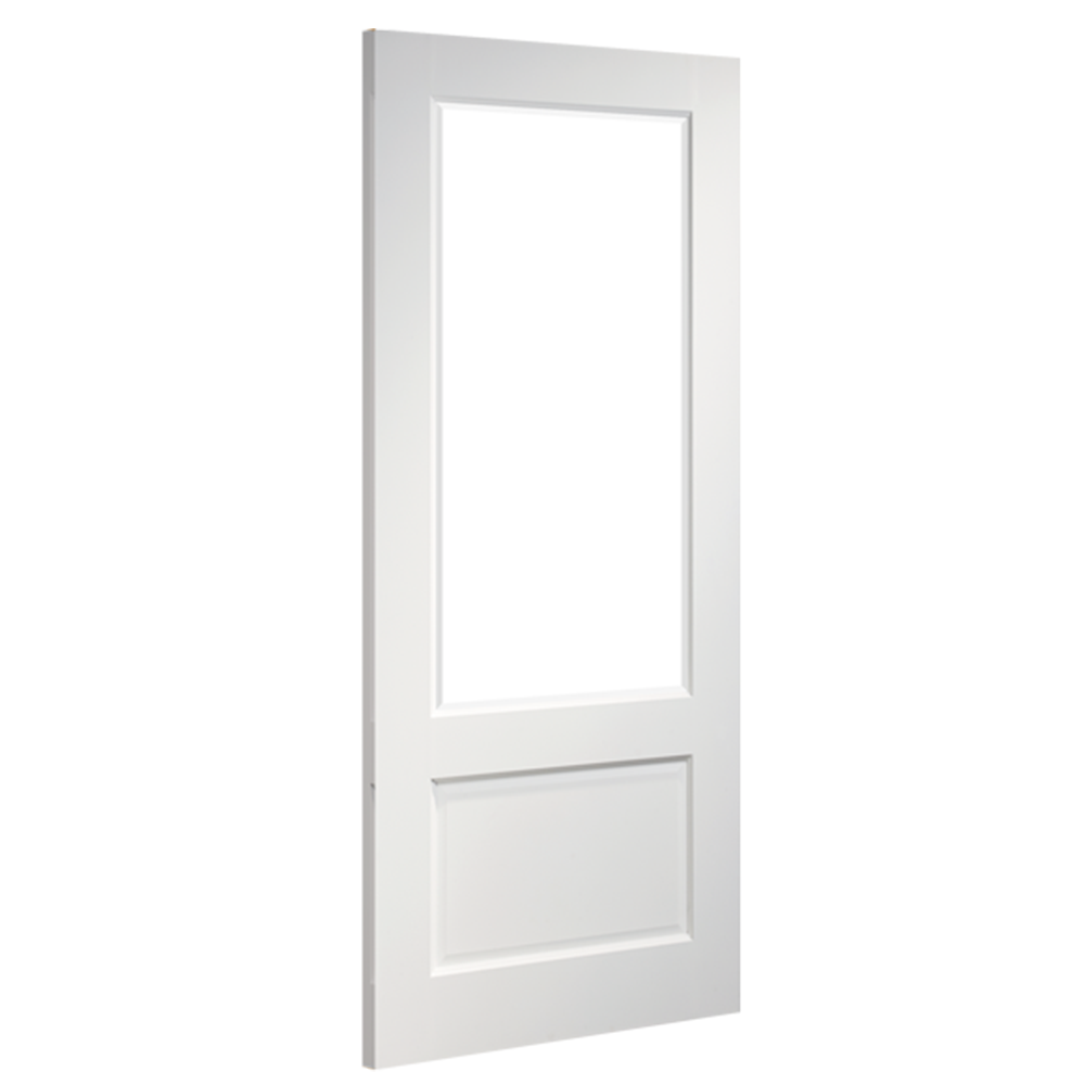 Madison White Primed Clear Bevelled Glazed Internal Door