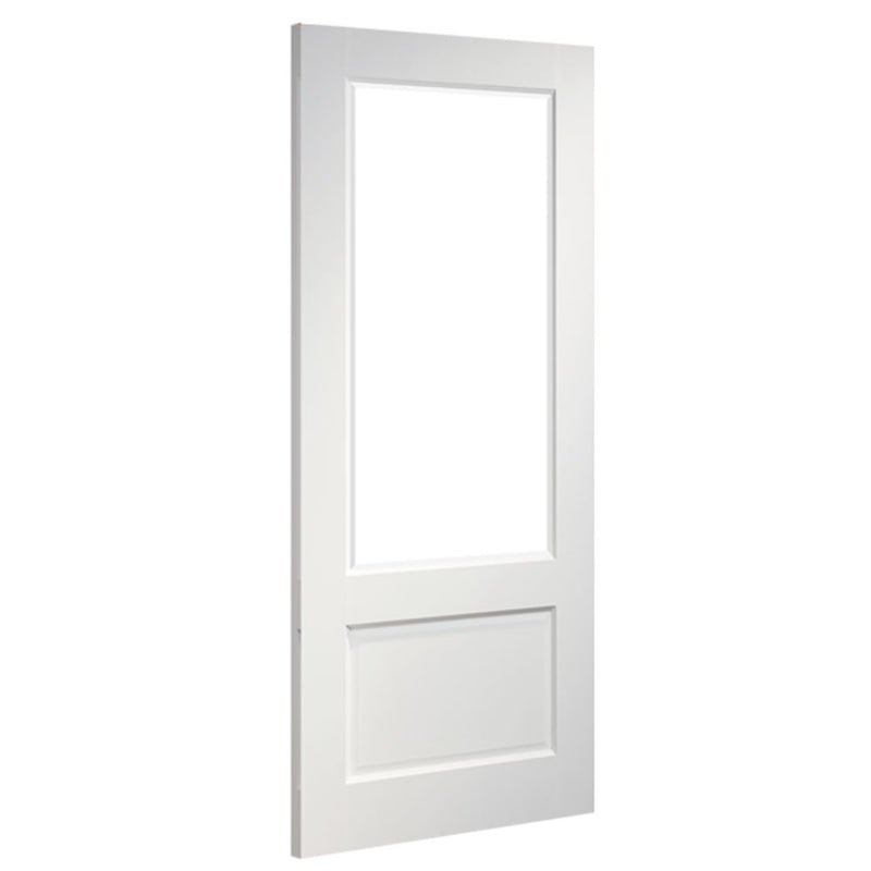 Madison White Primed Clear Bevelled Glazed Internal Door Internal Door Deanta 