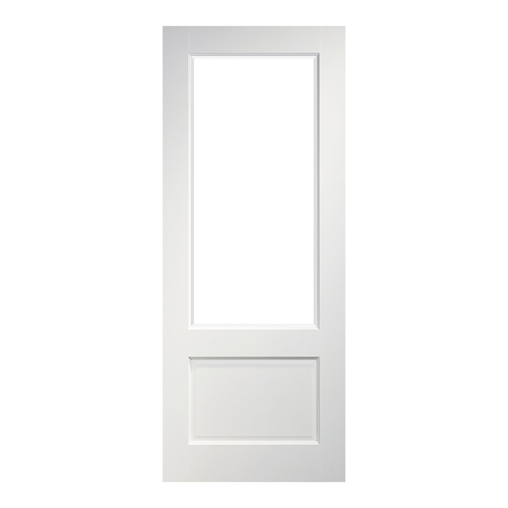 Madison White Primed Clear Bevelled Glazed Internal Door