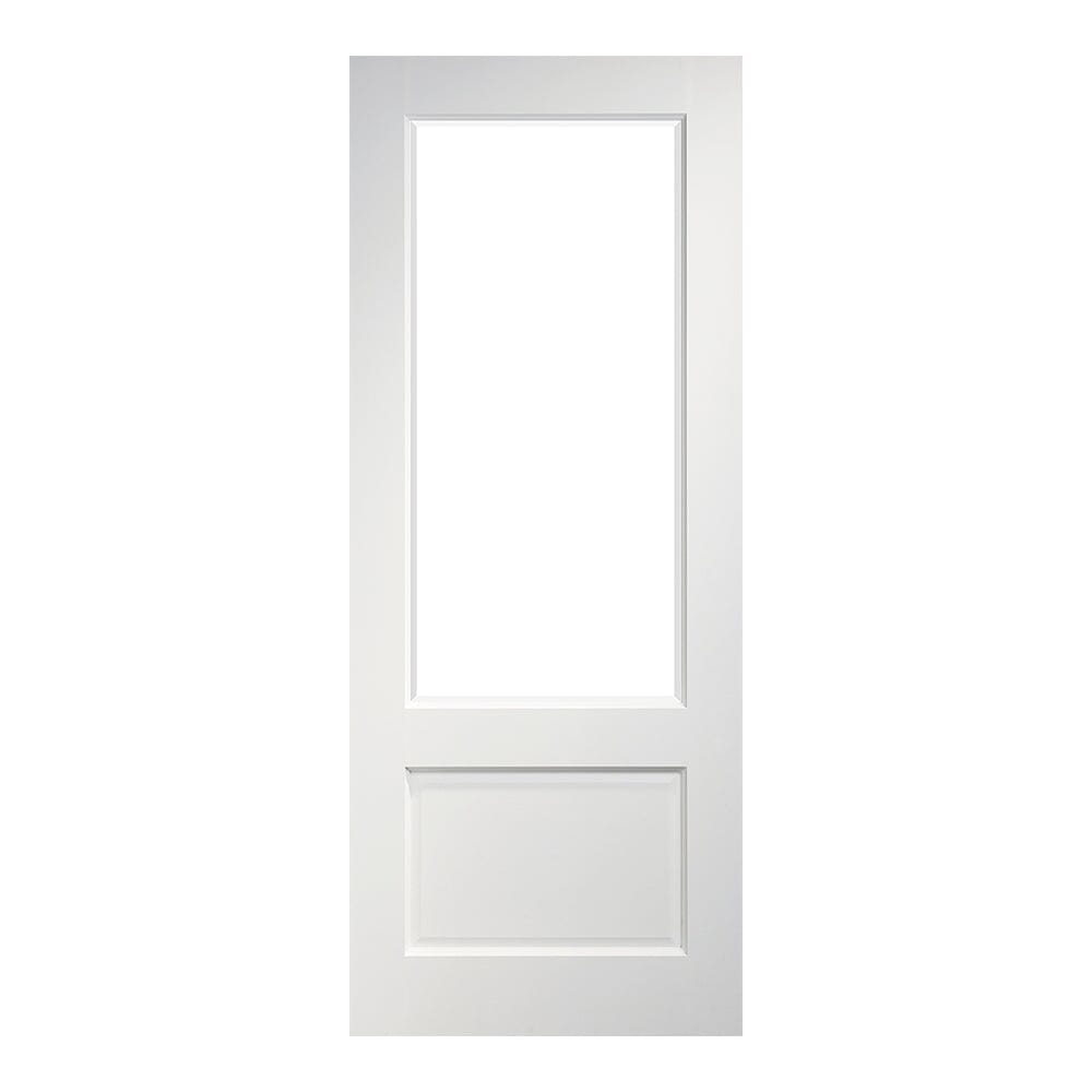 Madison White Primed Clear Bevelled Glazed Internal Door Internal Door Deanta 