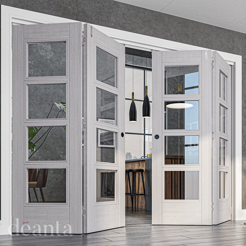 Montreal Light Grey Ash Glazed Internal Door Internal Door Deanta 