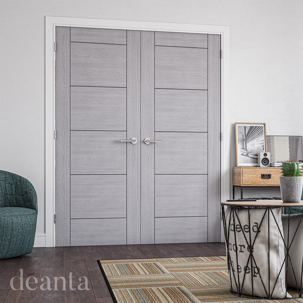 Montreal Light Grey Ash Internal Door Internal Door Deanta 