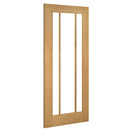 Norwich Unfinished Oak Bevelled Glazed Internal Door Internal Door Deanta 