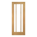 Norwich Unfinished Oak Bevelled Glazed Internal Door Internal Door Deanta 