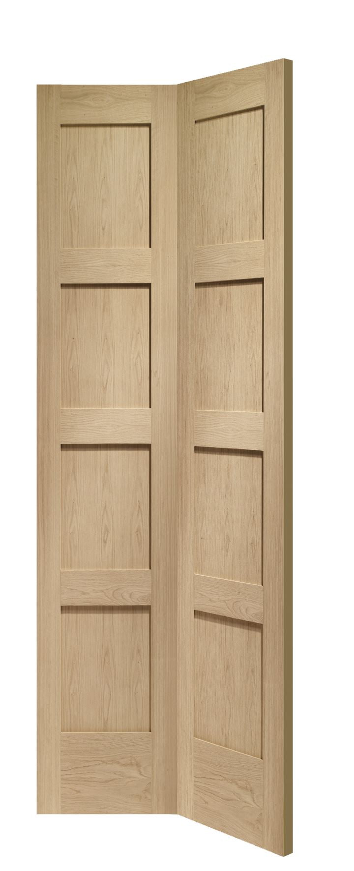 Shaker 4 Panel Bifold Internal Oak Door Internal Bifold Door XL Joinery 1981 x 341.5 x 35mm (27") 