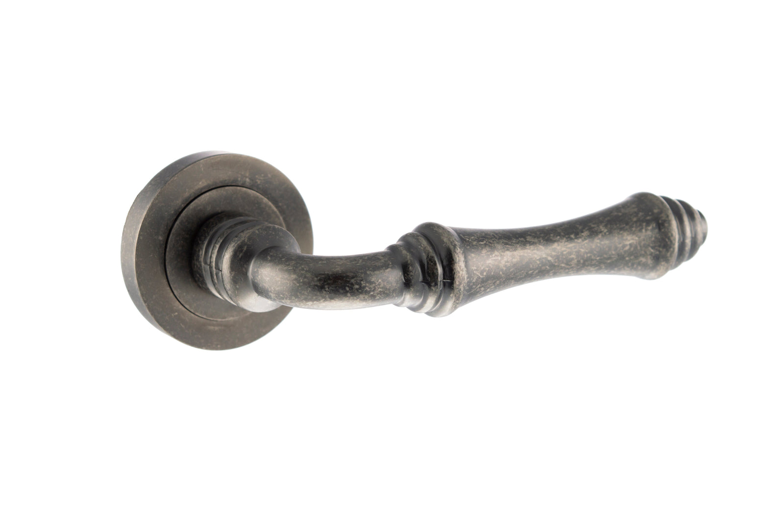 Old English Durham Lever Round Rose in Distressed Silver Lever on Round Rose Atlantic 
