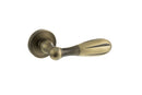 Old English Cambridge Lever Round Rose in Matt Antique Brass Lever on Round Rose Atlantic 