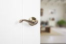 Old English Colchester Lever Round Rose in Antique Brass Lever on Round Rose Atlantic 