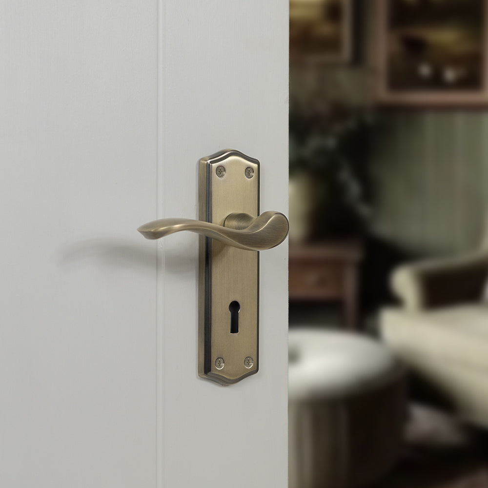 Old English Warwick Key Lever Backplate