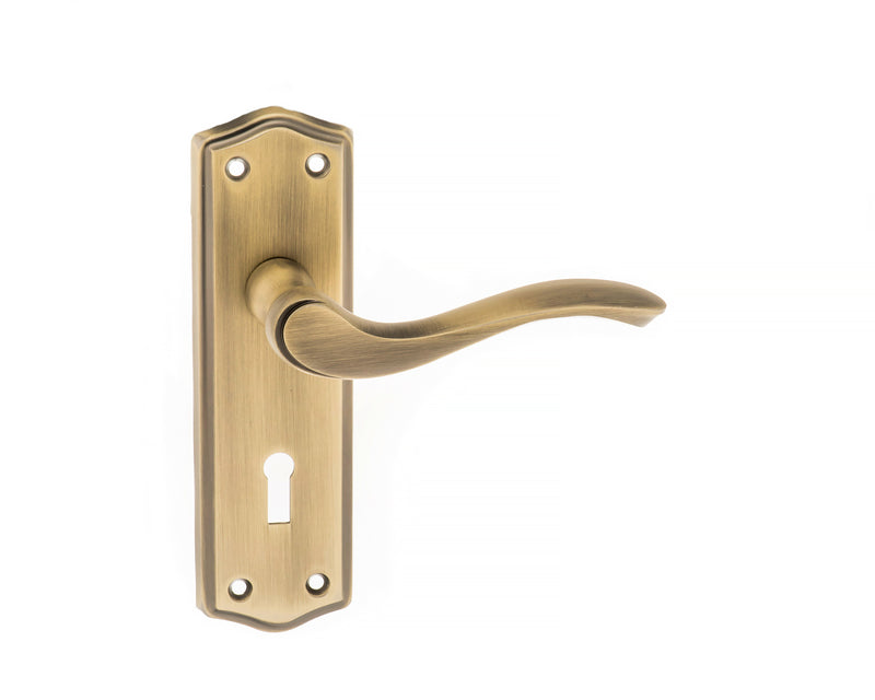 Old English Warwick Key Lever Backplate (Latch & Hinges Included)