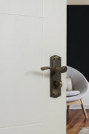 Old English Warwick WC Lever Backplate (Latch & Hinges Included) Lever on Backplate Atlantic 