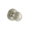 Old English Ripon Solid Brass Reeded Mortice Knob Concealed Fix Rose (Latch & Hinges Included) Door Knob Atlantic Set Satin Nickel 