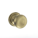 Old English Harrogate Solid Brass Mushroom Mortice Knob Concealed Fix Rose