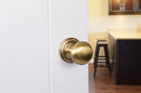 Old English Harrogate Solid Brass Mushroom Mortice Knob Concealed Fix Rose in Antique Brass Mortice Knob Atlantic 