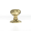 Old English Harrogate Solid Brass Mushroom Mortice Knob Concealed Fix Rose in Antique Brass Mortice Knob Atlantic 