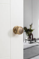 Old English Harrogate Solid Brass Mushroom Mortice Knob Concealed Fix Rose (Latch & Hinges Included) Mortice Knob Atlantic 