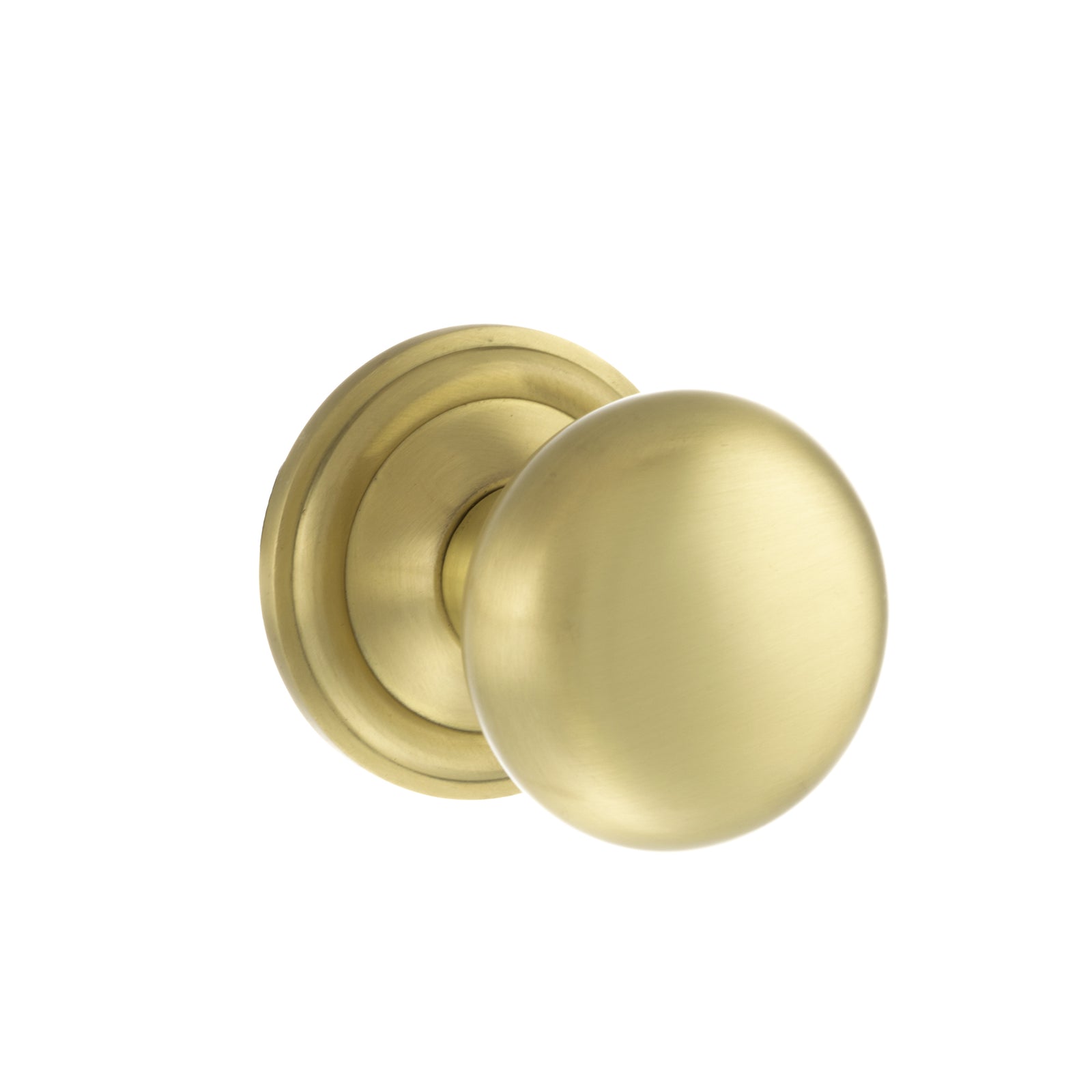 Old English Harrogate Solid Brass Mushroom Mortice Knob Concealed Fix Rose