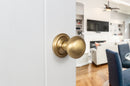 Old English Harrogate Solid Brass Mushroom Mortice Knob Concealed Fix Rose (Latch & Hinges Included) Mortice Knob Atlantic 