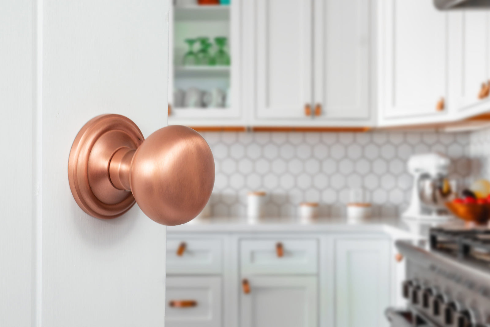 Old English Harrogate Solid Brass Mushroom Mortice Knob Concealed Fix Rose (Latch & Hinges Included) Mortice Knob Atlantic 