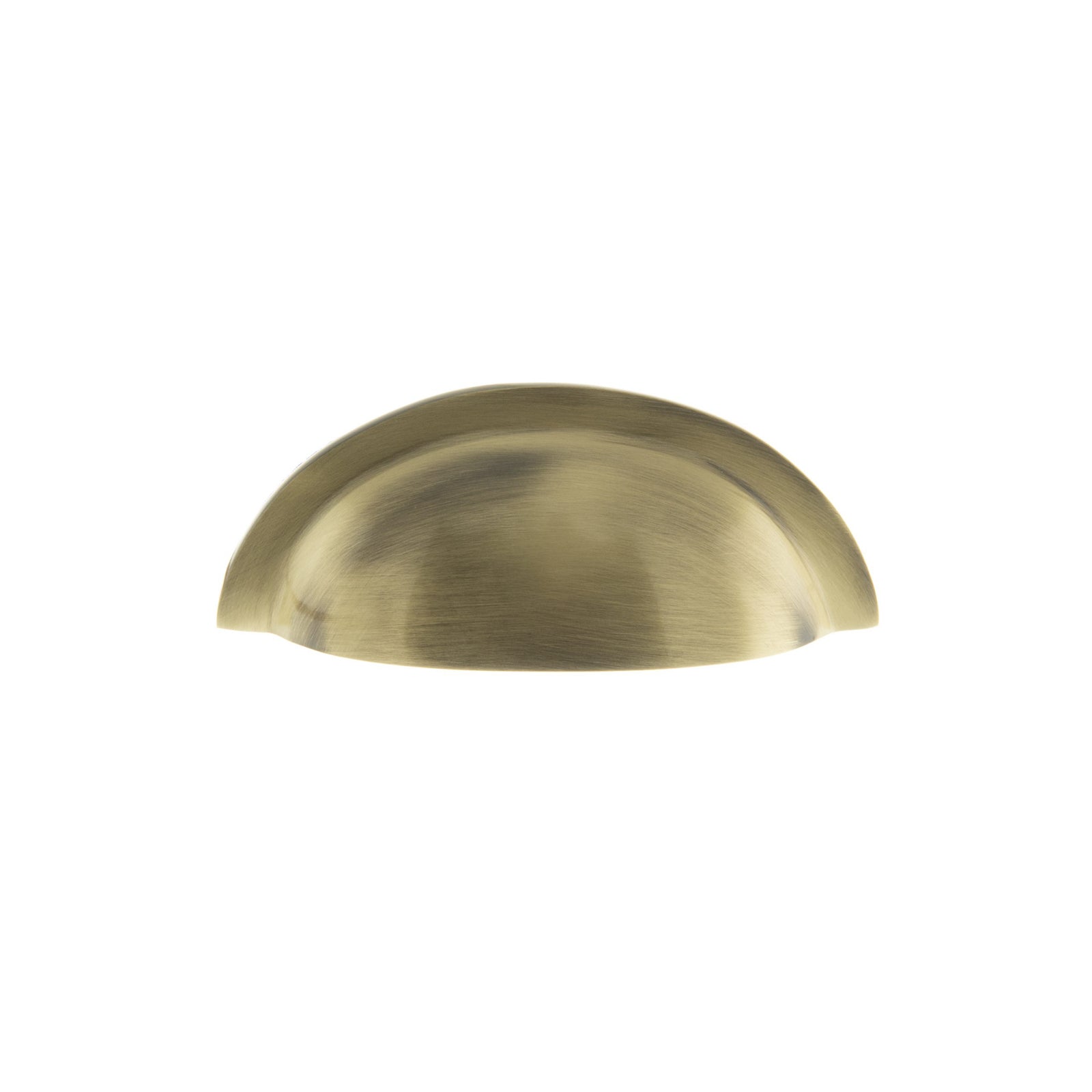Old English Winchester Solid Brass Cabinet Cup Pull Concealed Fix