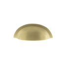 Old English Winchester Solid Brass Cabinet Cup Pull Concealed Fix
