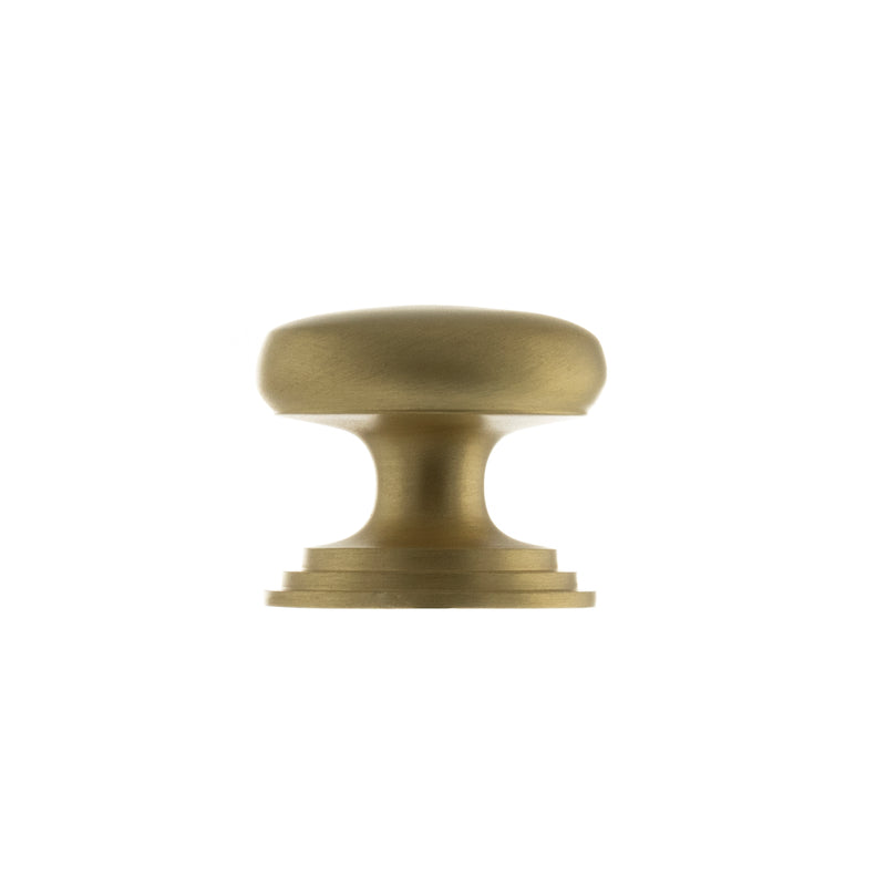 Old English Lincoln Solid Brass Victorian Cabinet Knob Concealed Fix