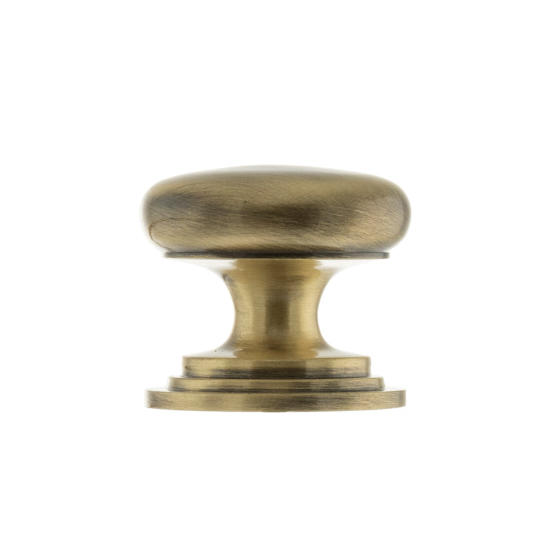 Old English Lincoln Solid Brass Victorian Cabinet Knob Concealed Fix